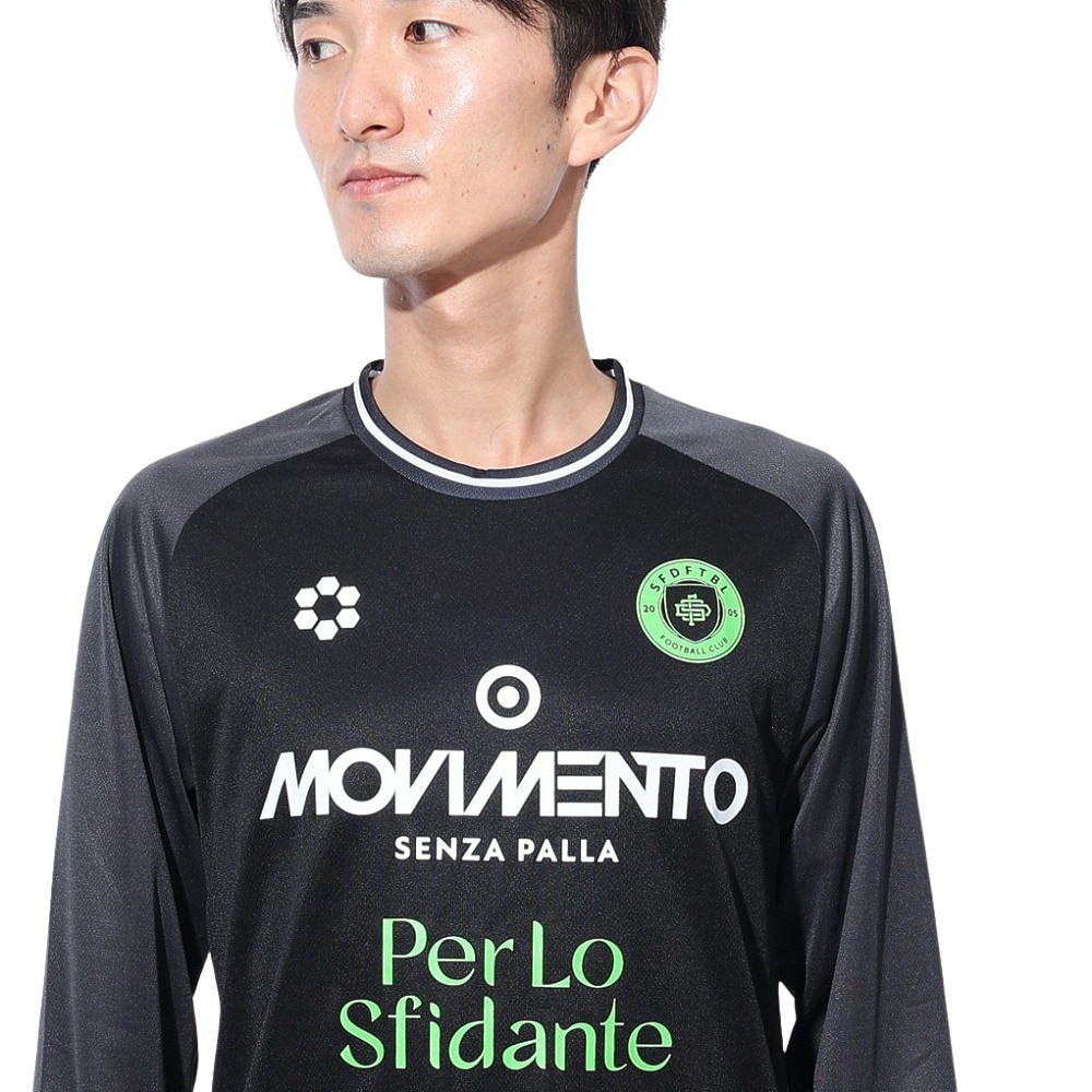 スフィーダ（SFIDA）（メンズ）長袖シャツ プラクティスＴシャツ SA-24X50 BLK
