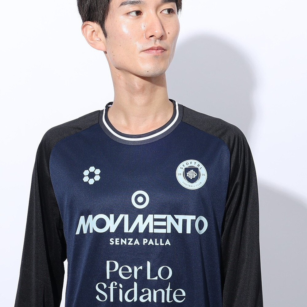 スフィーダ（SFIDA）（メンズ）長袖シャツ プラクティスＴシャツ SA-24X50 NVY