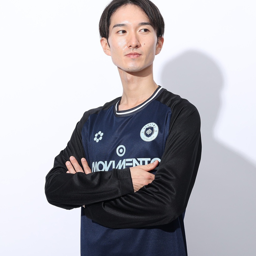 スフィーダ（SFIDA）（メンズ）長袖シャツ プラクティスＴシャツ SA-24X50 NVY