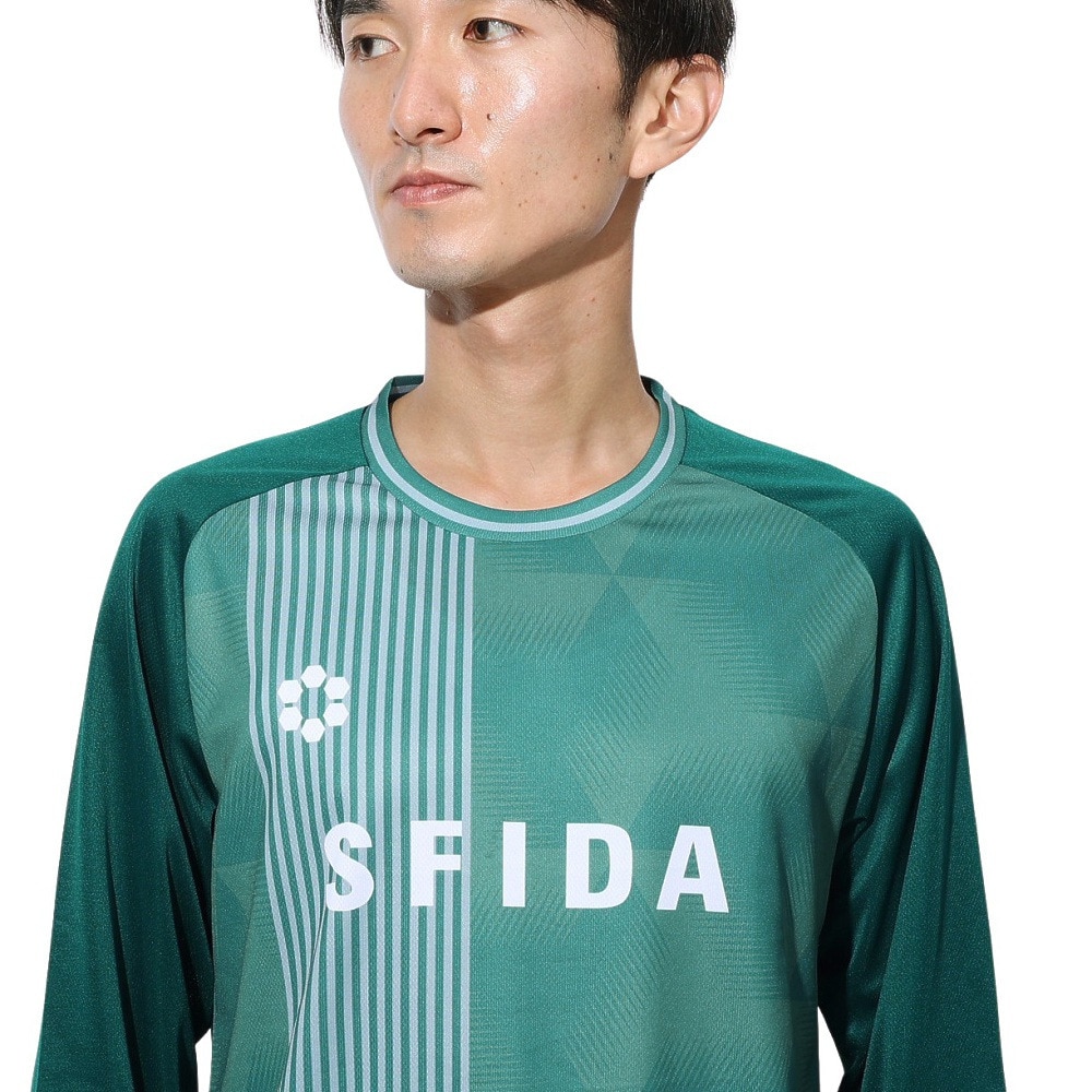 スフィーダ（SFIDA）（メンズ）長袖シャツ プラクティスＴシャツ SA-24X51 GRN