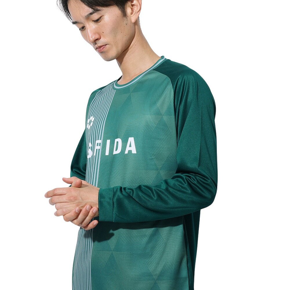 スフィーダ（SFIDA）（メンズ）長袖シャツ プラクティスＴシャツ SA-24X51 GRN