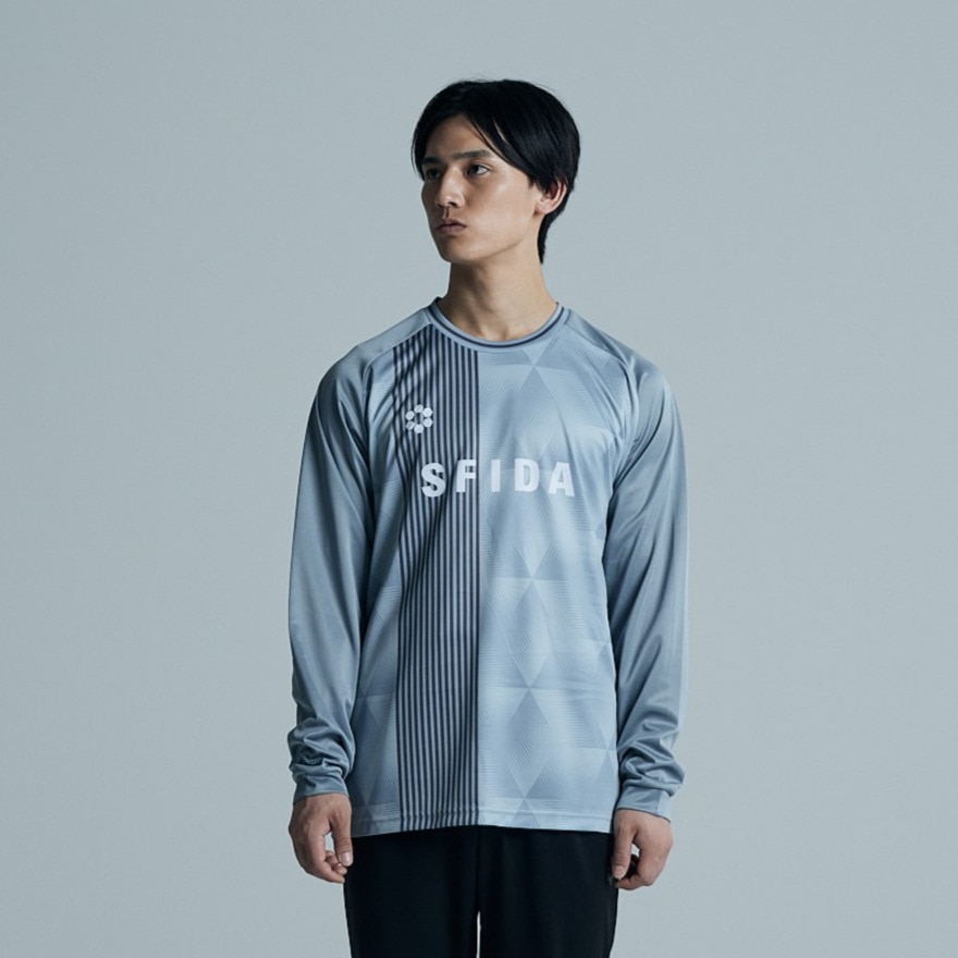スフィーダ（SFIDA）（メンズ）長袖シャツ プラクティスＴシャツ SA-24X51 GRY