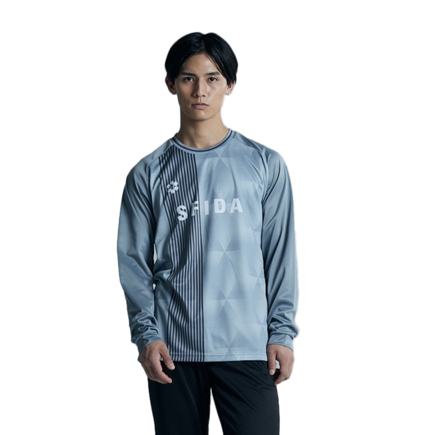 スフィーダ（SFIDA）（メンズ）長袖シャツ プラクティスＴシャツ SA-24X51 GRY