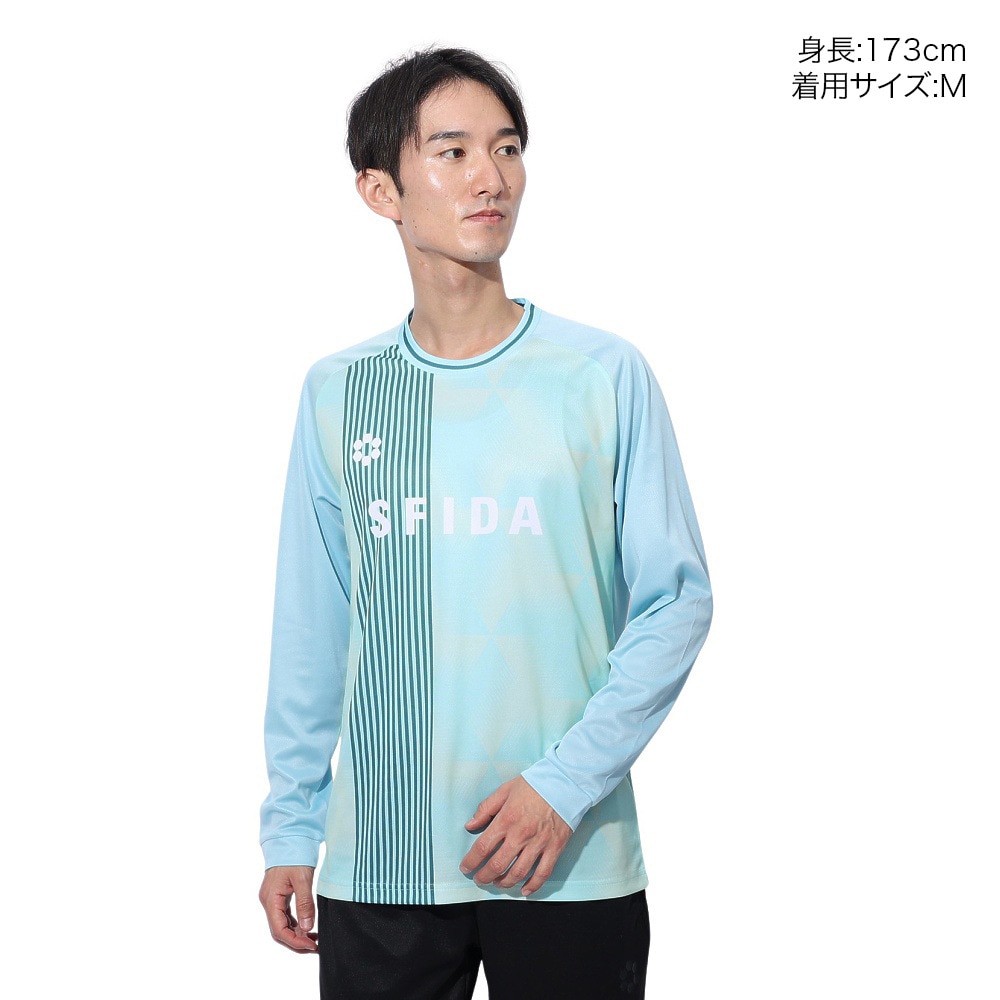 スフィーダ（SFIDA）（メンズ）長袖シャツ プラクティスＴシャツ SA-24X51 SAX