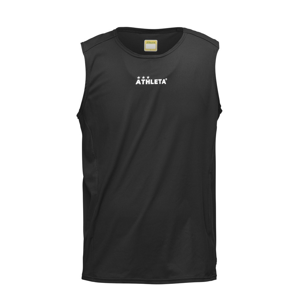アスレタ（ATHLETA）（メンズ）サッカー フットサルウェア ベースレイヤー ノースリーブプラシャツ 1102 BLK
