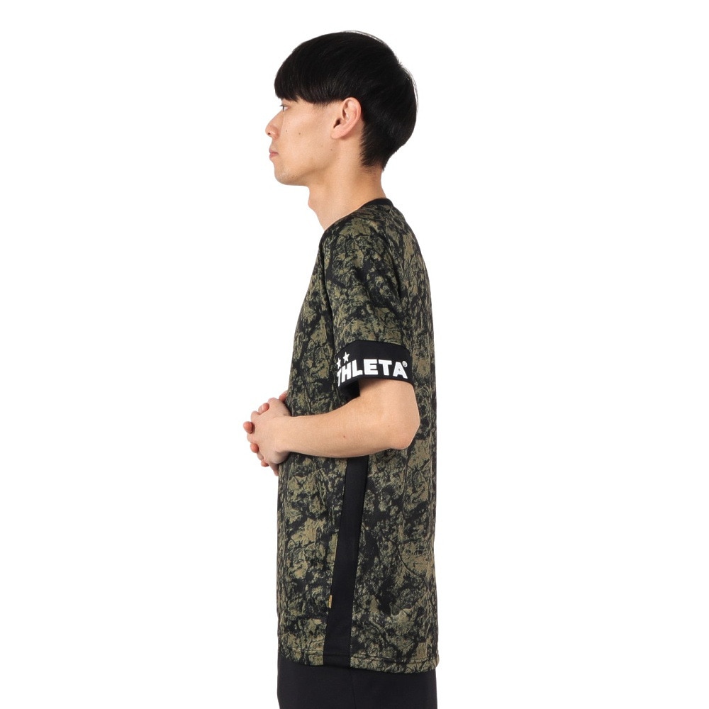 アスレタ（ATHLETA）（メンズ）サッカー フットサルウェア ドライ グラフィックプラクティスシャツ 2423 BEG