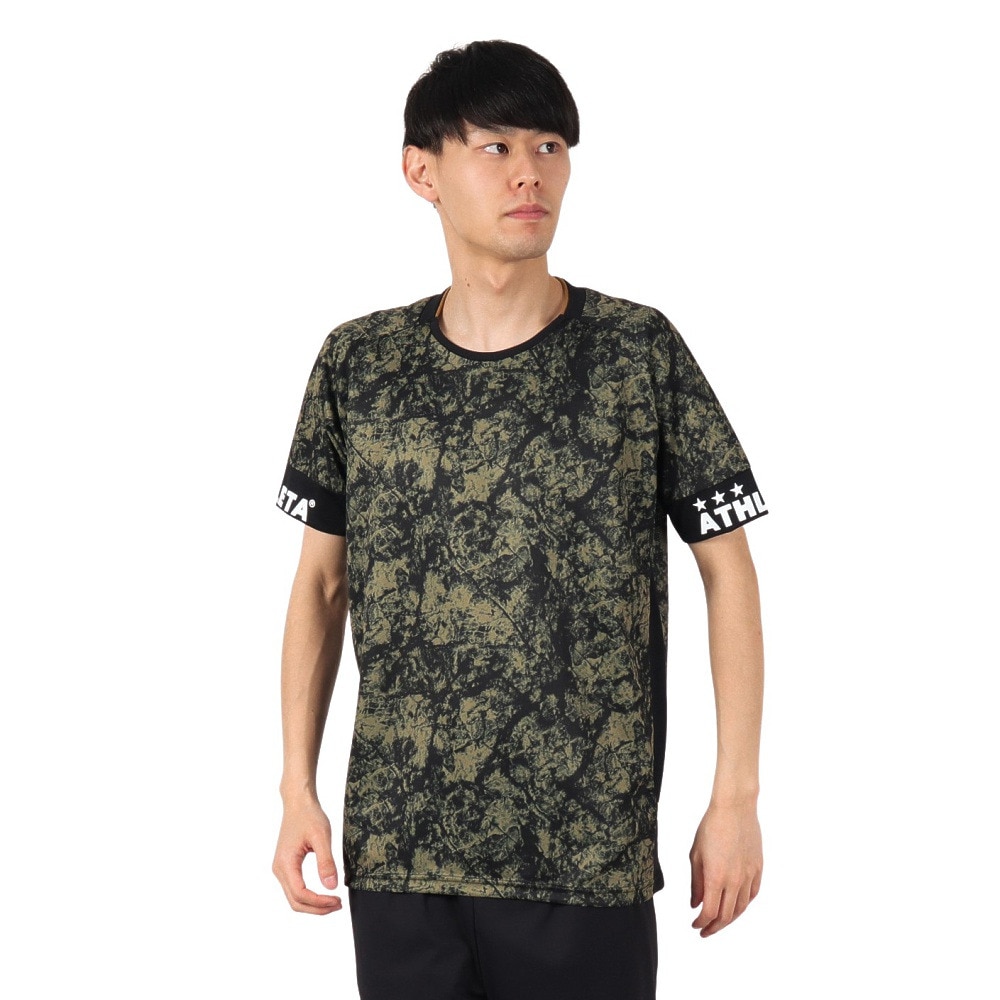 アスレタ（ATHLETA）（メンズ）サッカー フットサルウェア ドライ グラフィックプラクティスシャツ 2423 BEG