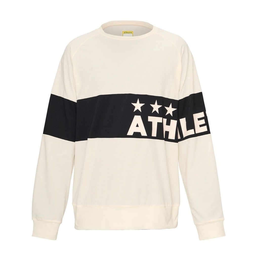 アスレタ（ATHLETA）（メンズ）サッカー フットサルウェア パネル切替クルーシャツ 3401 WHT