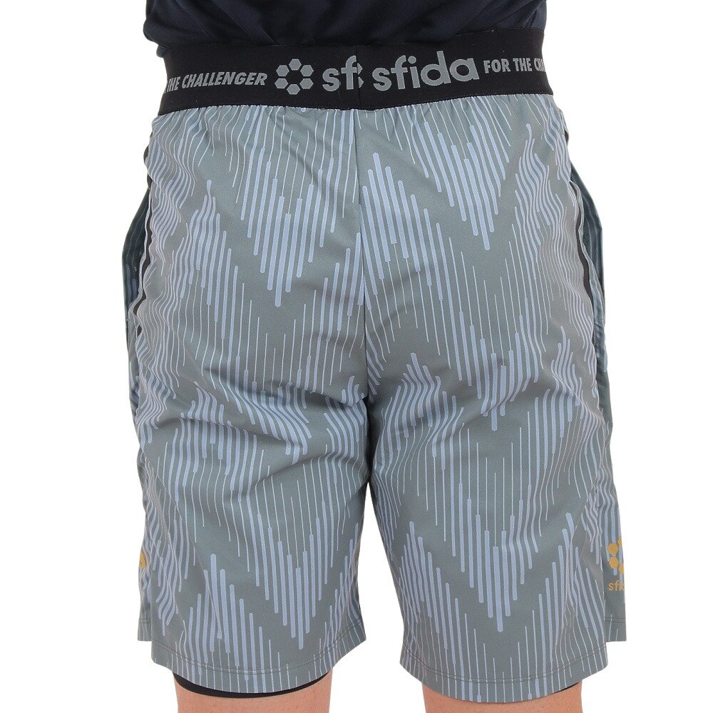 スフィーダ（SFIDA）（メンズ）サッカー フットサルウェア Noiserハイブリッドトレーニングショーツ SA-22112 GRY