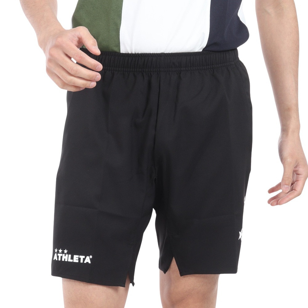 アスレタ（ATHLETA）（メンズ）サッカー フットサルウェア ポケット付きプラクティスパンツ 18018 BLK 速乾