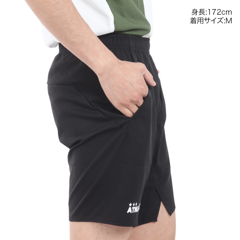 アスレタ（ATHLETA）（メンズ）サッカー フットサルウェア ポケット付きプラクティスパンツ 18018 BLK 速乾