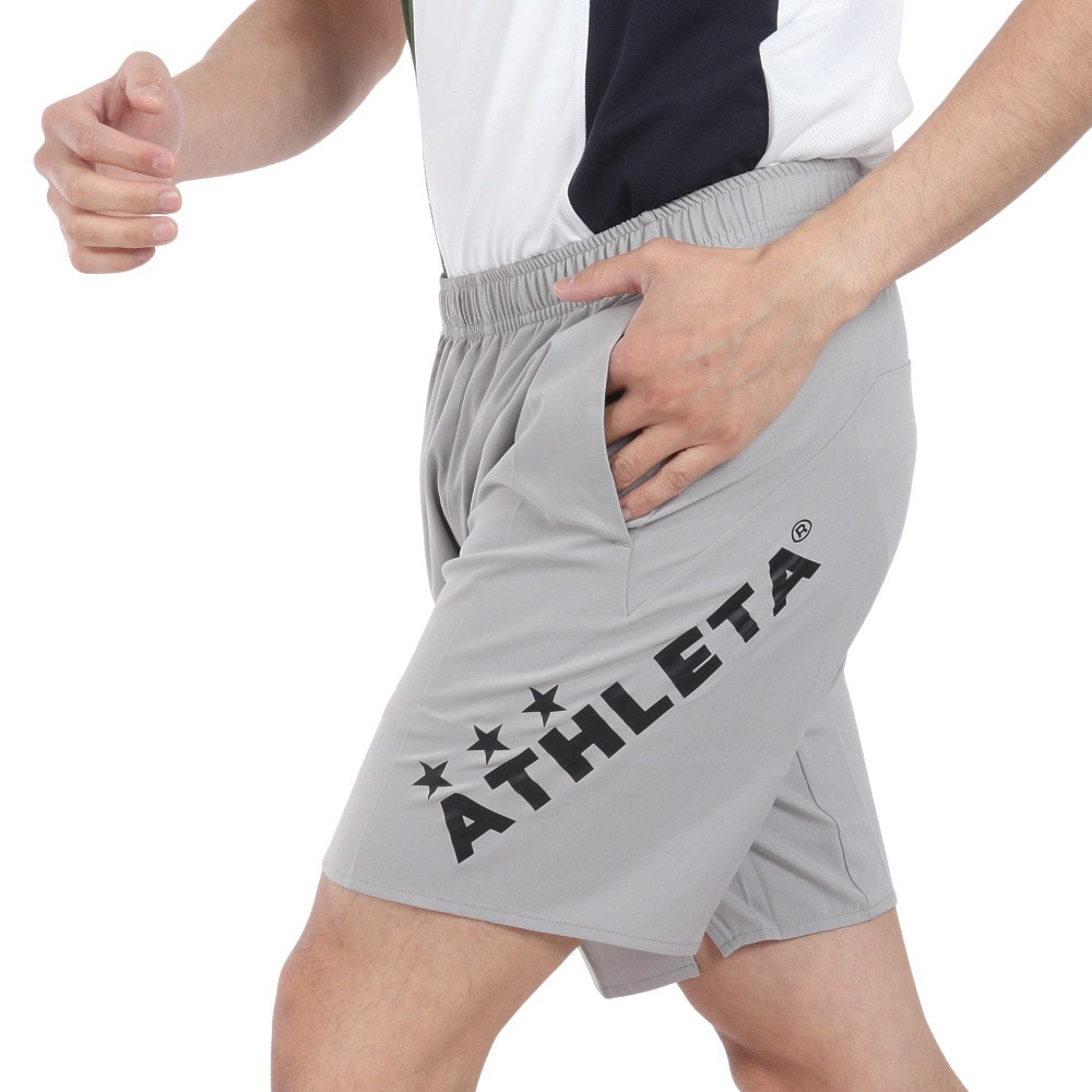 アスレタ（ATHLETA）（メンズ）サッカー フットサルウェア ポケット付きプラクティスパンツ 18018 GRY 速乾