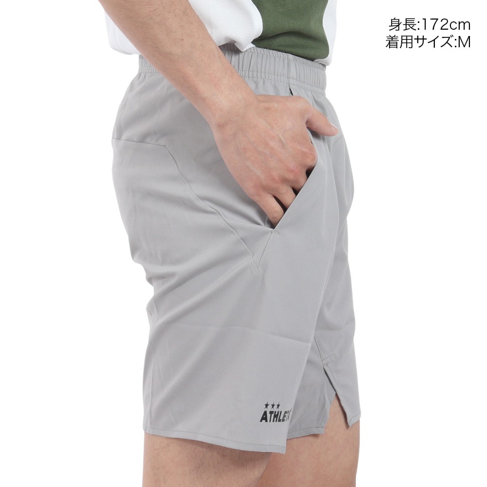 アスレタ（ATHLETA）（メンズ）サッカー フットサルウェア ポケット付きプラクティスパンツ 18018 GRY 速乾