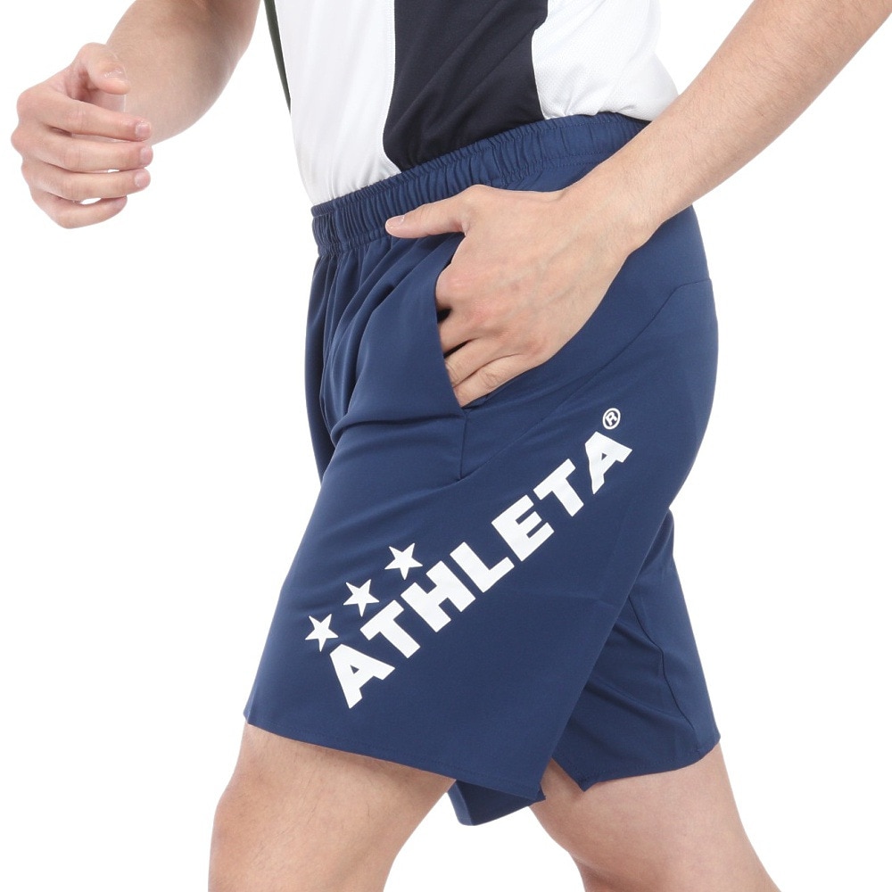 アスレタ（ATHLETA）（メンズ）サッカー フットサルウェア ポケット付きプラクティスパンツ 18018 NVY 速乾