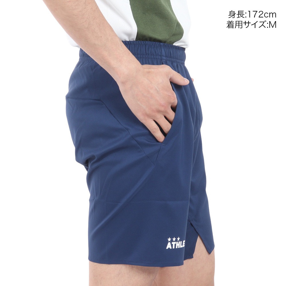 アスレタ（ATHLETA）（メンズ）サッカー フットサルウェア ポケット付きプラクティスパンツ 18018 NVY 速乾