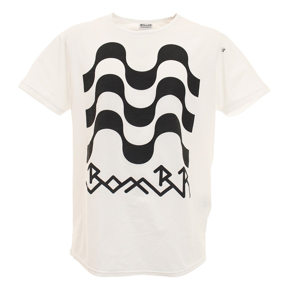  Tシャツ メンズ BomBR ロゴ半袖Tシャツ BR0205 WHT