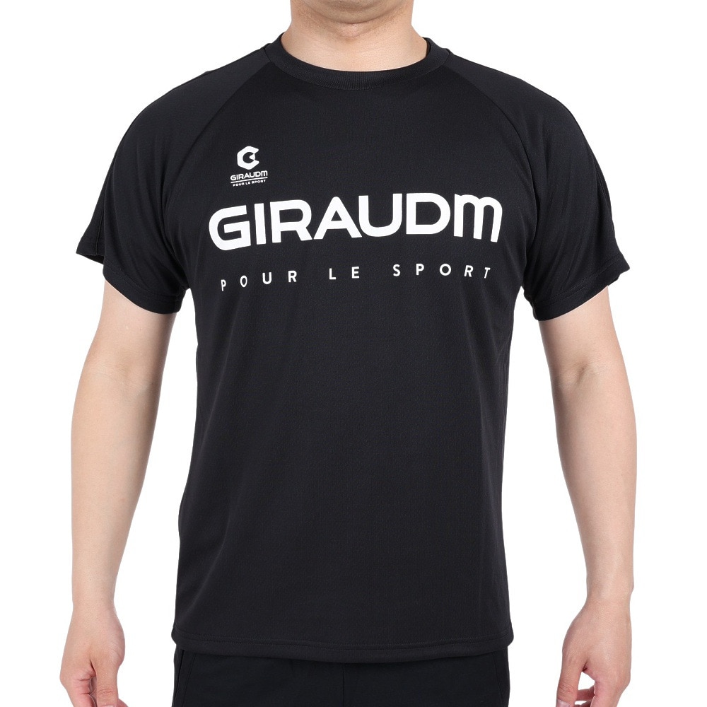 ジローム（GIRAUDM）（メンズ）サッカー フットサルウェア 半袖カラープラシャツ 741GM1UK7655 BLK