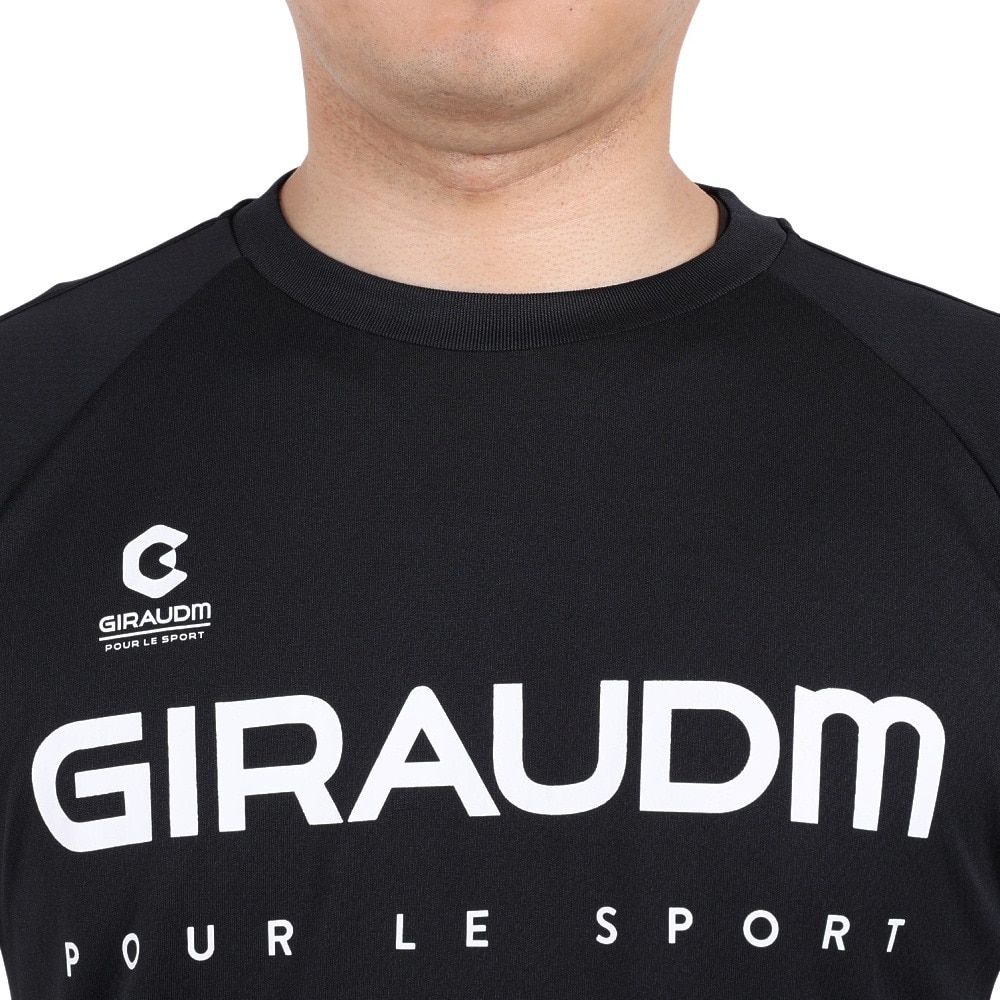 ジローム（GIRAUDM）（メンズ）サッカー フットサルウェア 半袖カラープラシャツ 741GM1UK7655 BLK  スポーツ用品はスーパースポーツゼビオ