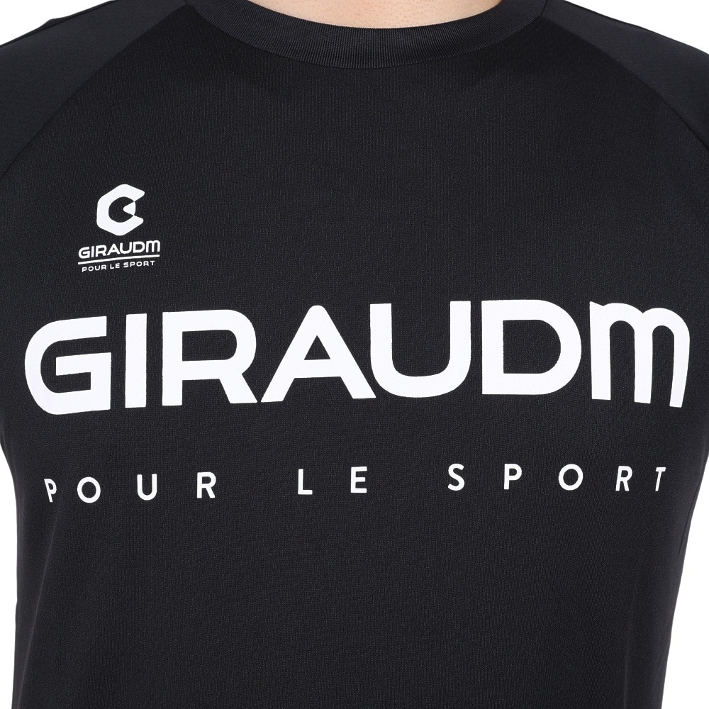 ジローム（GIRAUDM）（メンズ）サッカー フットサルウェア 半袖カラープラシャツ 741GM1UK7655 BLK