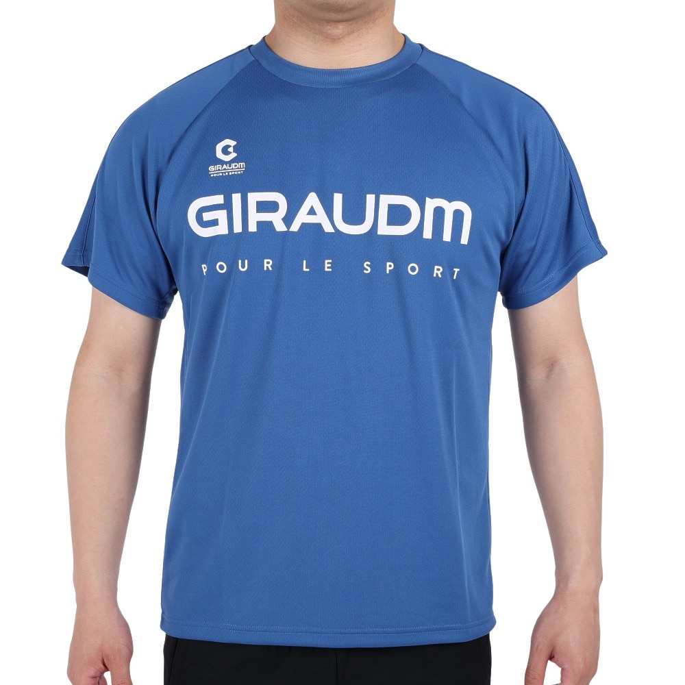 ジローム（GIRAUDM）（メンズ）サッカー フットサルウェア 半袖カラープラクティスシャツ 741GM1UK7655 BLU  スポーツ用品はスーパースポーツゼビオ