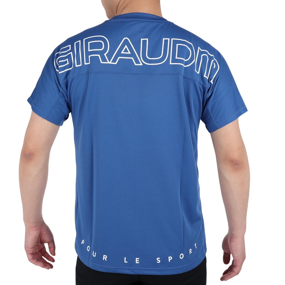 ジローム（GIRAUDM）（メンズ）サッカー フットサルウェア 半袖カラープラクティスシャツ 741GM1UK7655 BLU  スポーツ用品はスーパースポーツゼビオ