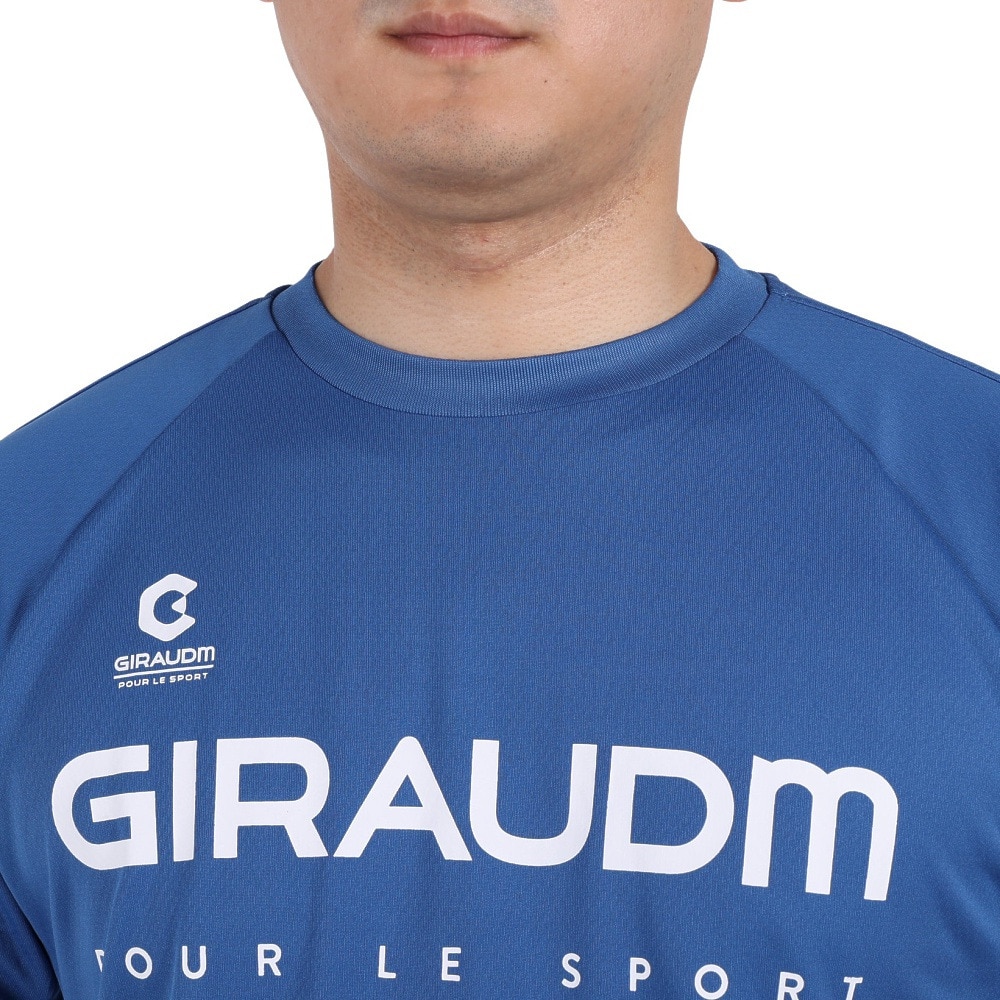 ジローム（GIRAUDM）（メンズ）サッカー フットサルウェア 半袖カラープラクティスシャツ 741GM1UK7655 BLU
