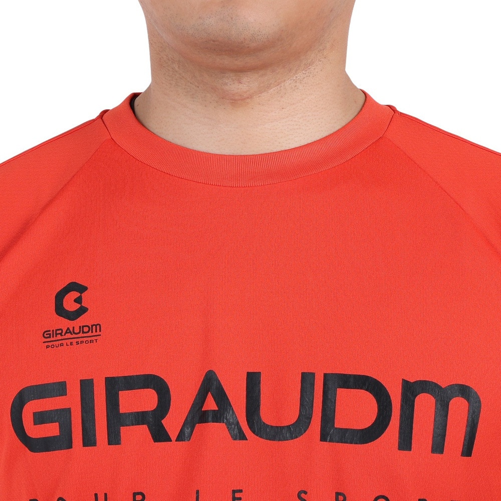 ジローム（GIRAUDM）（メンズ）サッカー フットサルウェア 半袖カラープラシャツ 741GM1UK7655 ORG