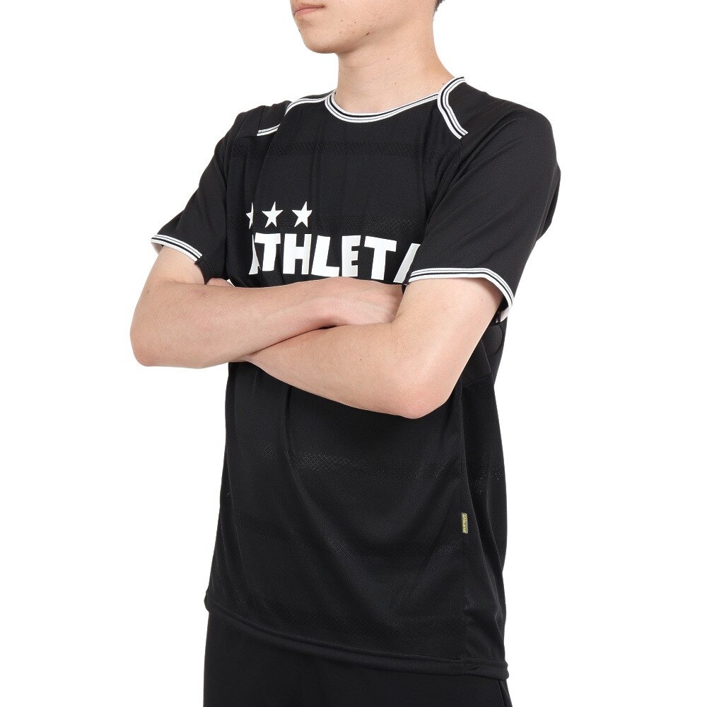 アスレタ（ATHLETA）（メンズ）サッカー フットサルウェア Tシャツ プラクティスシャツ 2366 BLK
