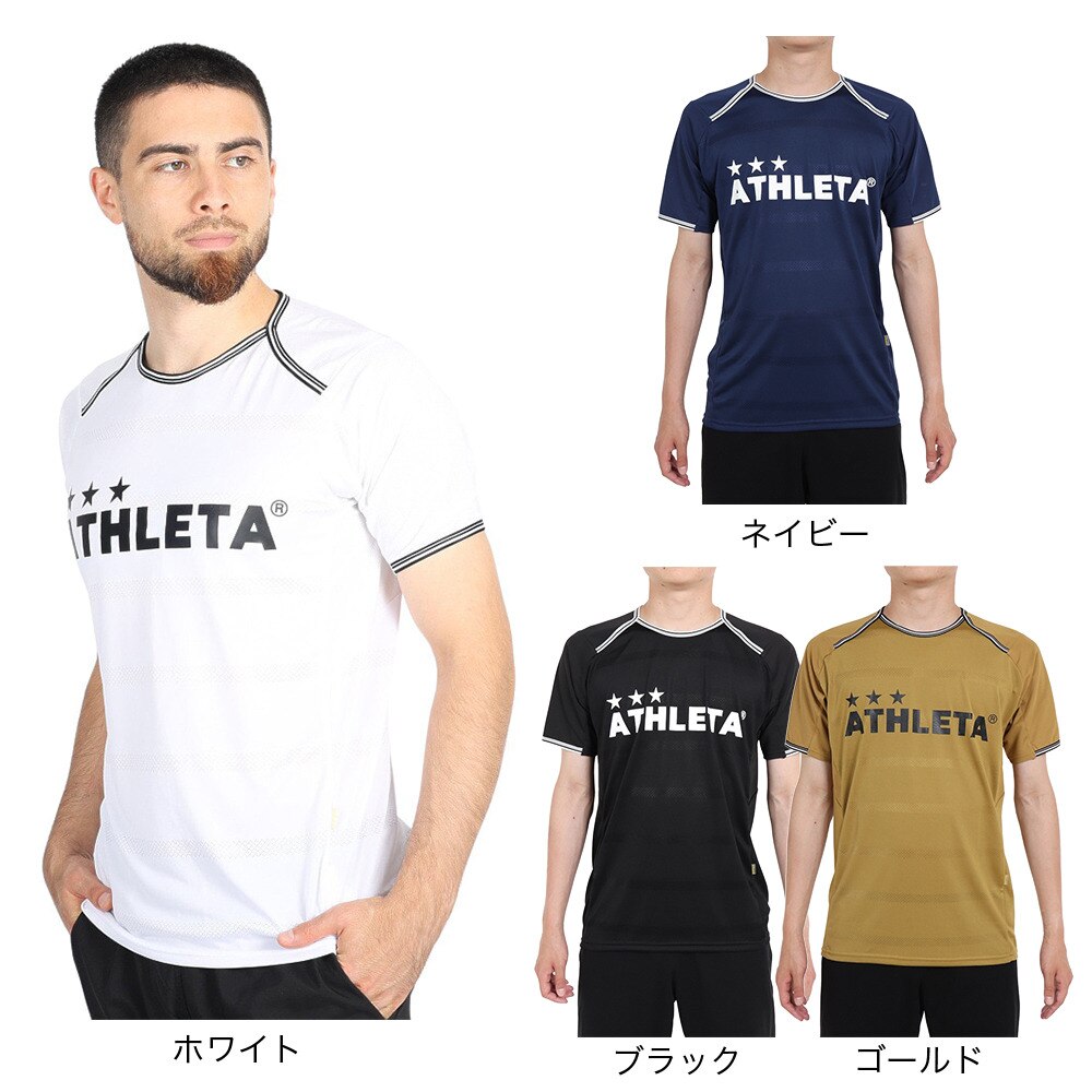 アスレタ（ATHLETA）（メンズ）サッカー フットサルウェア Tシャツ プラクティスシャツ 2366 BLK