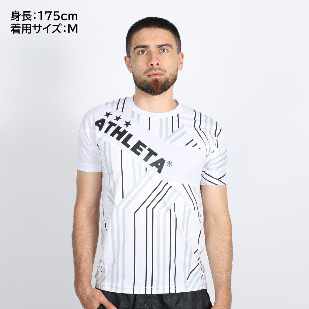 アスレタ（ATHLETA）（メンズ）サッカー フットサルウェア グラフィックプラシャツ 2S 2368 WHT スポーツ用品はスーパースポーツゼビオ