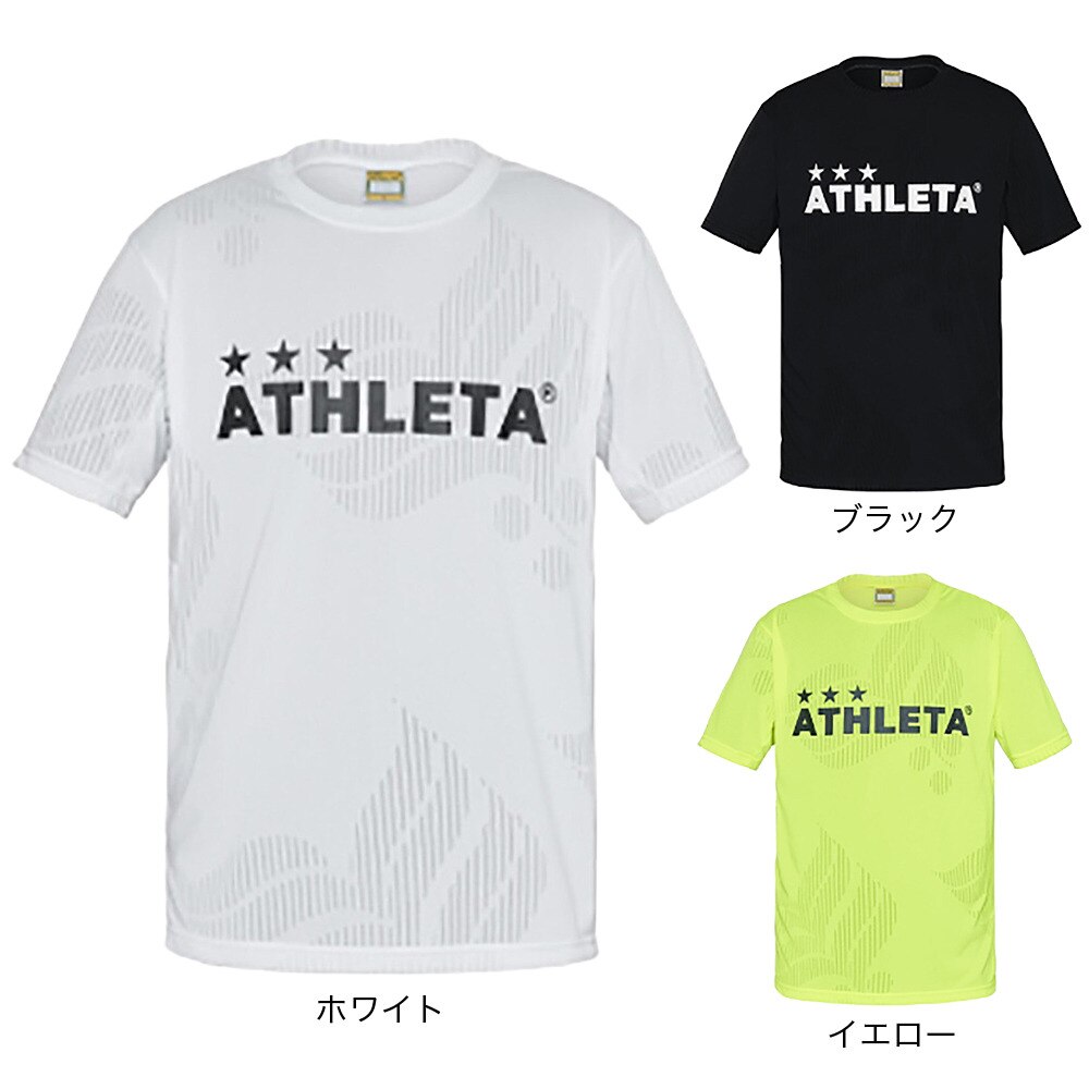 アスレタ（ATHLETA）（メンズ）サッカー フットサルウェア ジャガードメッシュTシャツ 2S 3364 WHT