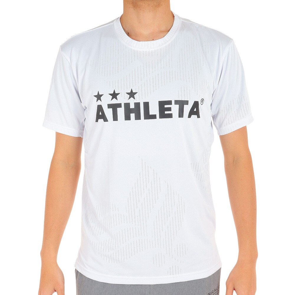 アスレタ（ATHLETA）（メンズ）サッカー フットサルウェア ジャガードメッシュTシャツ 2S 3364 WHT