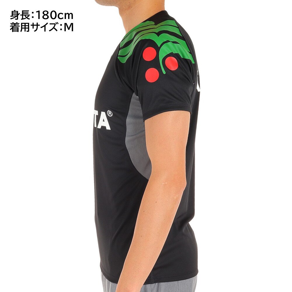 アスレタ（ATHLETA）（メンズ）サッカー フットサルウェア Tシャツ 切替プラシャツ XE-419 BLK