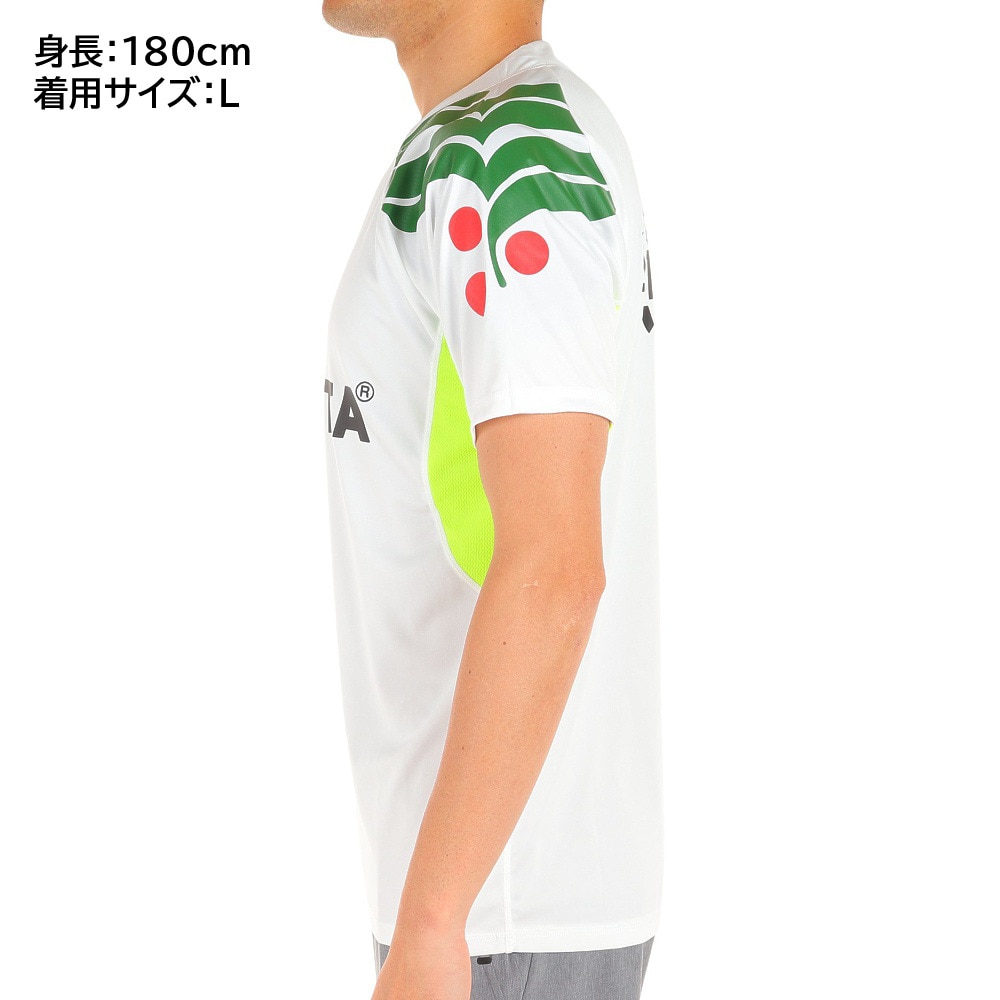 アスレタ（ATHLETA）（メンズ）サッカー フットサルウェア Tシャツ 切替プラシャツ XE-419 WHT 冷感 速乾