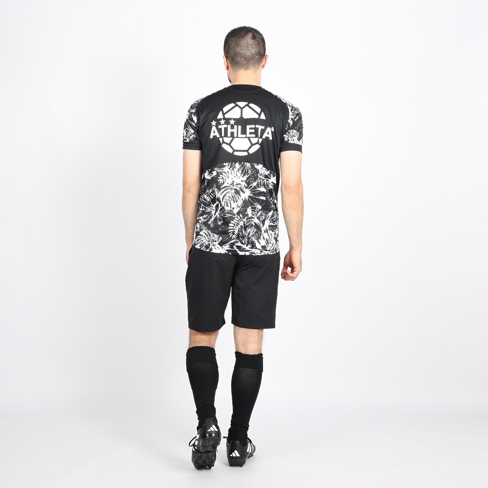 アスレタ（ATHLETA）（メンズ）サッカー フットサルウェア Tシャツ 総柄プラシャツ XE-421 BLK