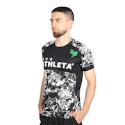 アスレタ（ATHLETA）（メンズ）サッカー フットサルウェア Tシャツ 総柄プラシャツ XE-421 BLK