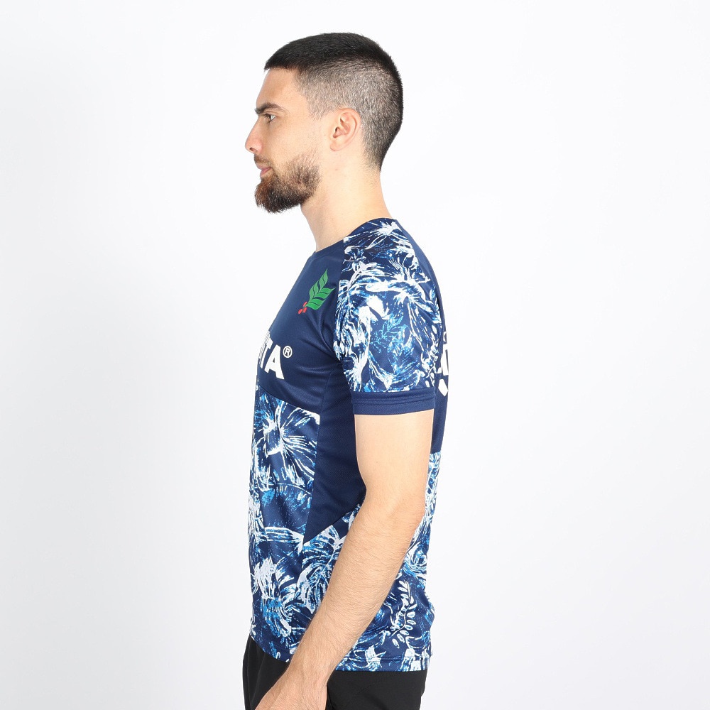 アスレタ（ATHLETA）（メンズ）サッカー フットサルウェア Tシャツ 総柄プラシャツ XE-421 NVY スポーツ用品はスーパースポーツゼビオ