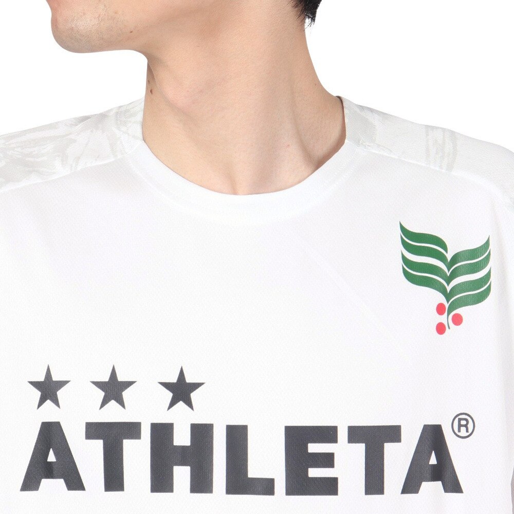 アスレタ（ATHLETA）（メンズ）サッカー フットサルウェア Tシャツ 総柄プラシャツ XE-421 WHT