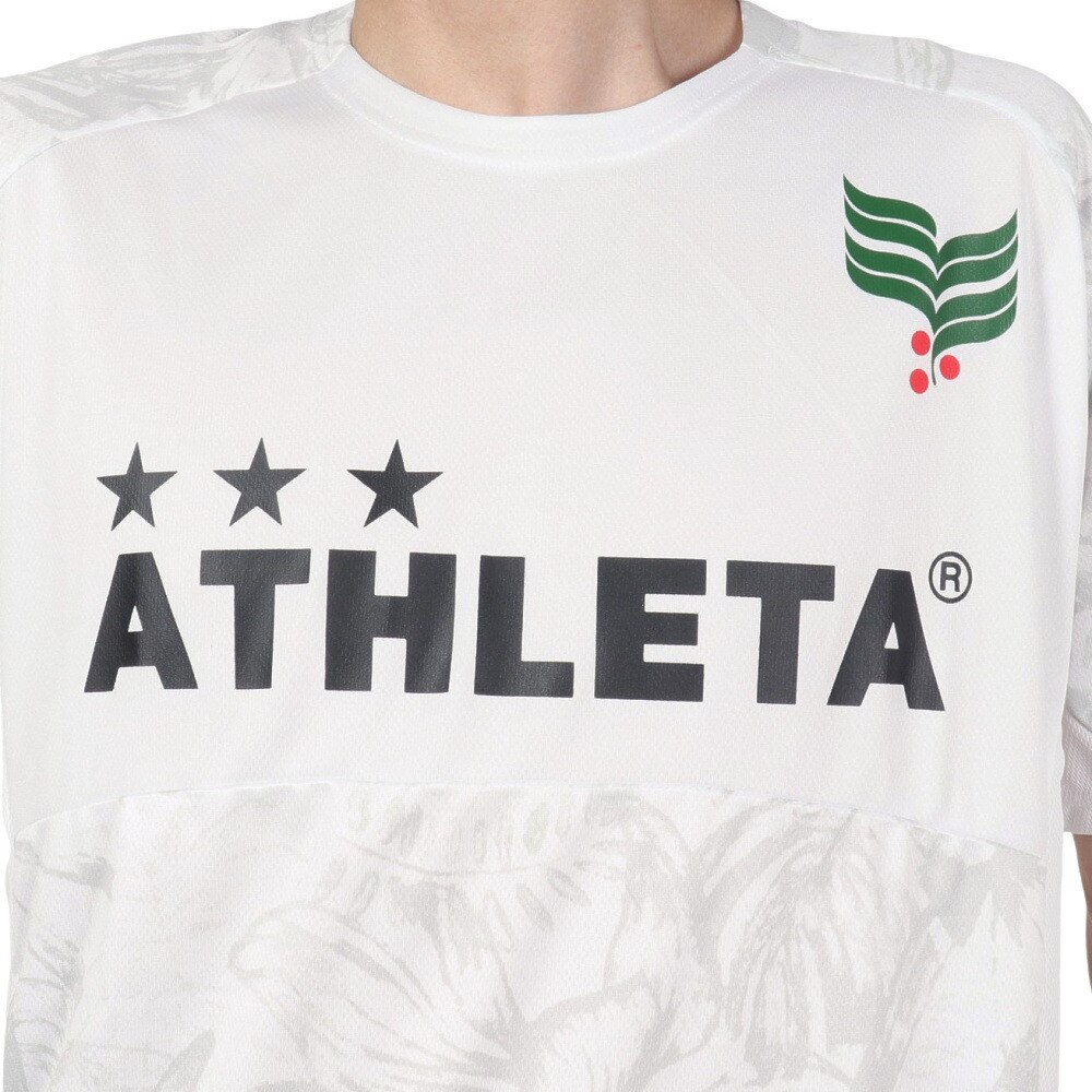 アスレタ（ATHLETA）（メンズ）サッカー フットサルウェア Tシャツ 総柄プラシャツ XE-421 WHT