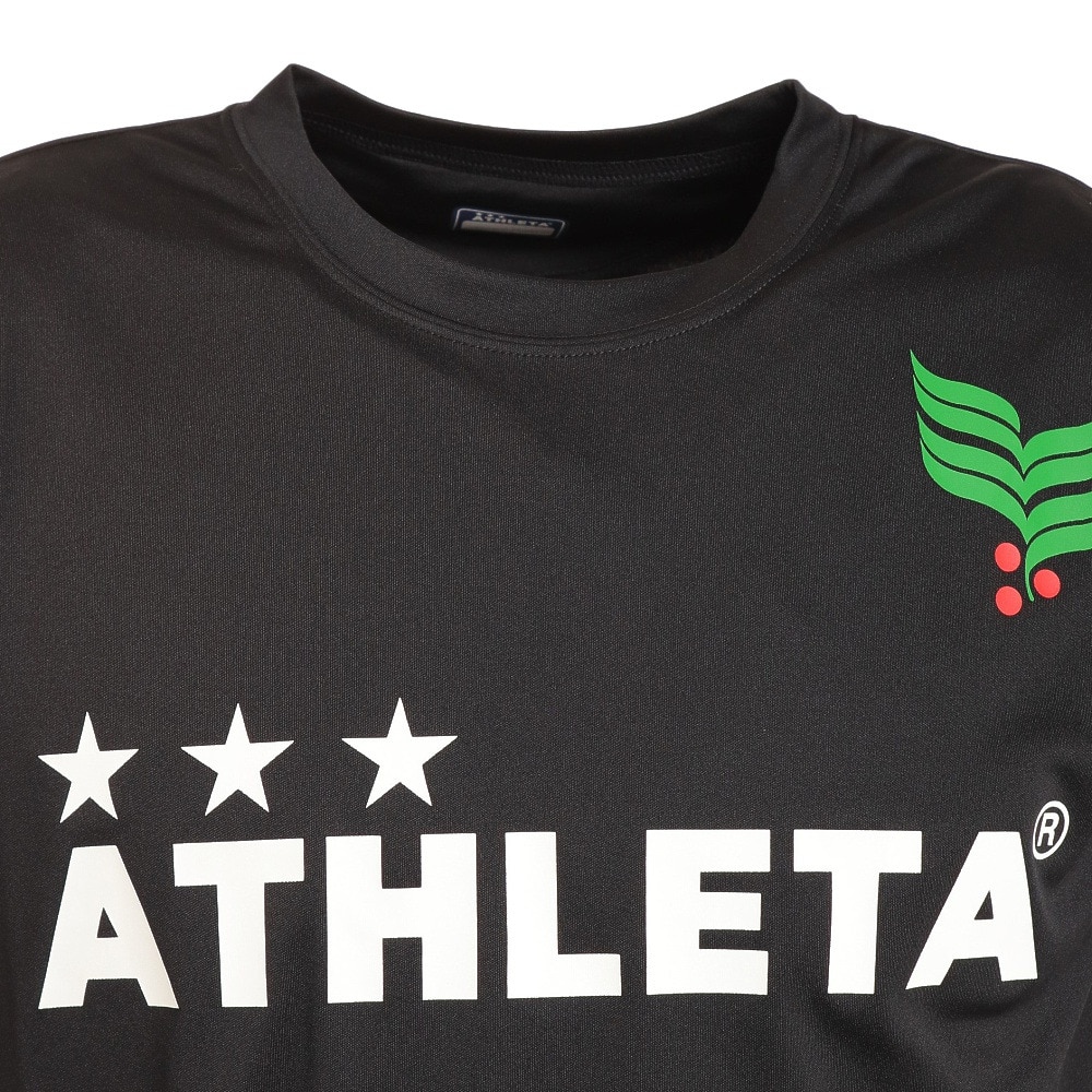 アスレタ（ATHLETA）（メンズ）サッカー フットサルウェア Tシャツ ロゴプラクティスシャツ XE-422 BLK