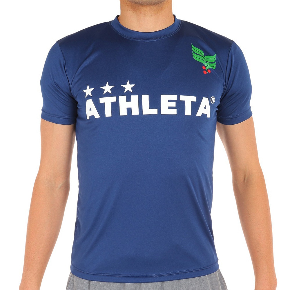 アスレタ（ATHLETA）（メンズ）サッカー フットサルウェア Tシャツ ロゴプラクティスシャツ XE-422 NVY