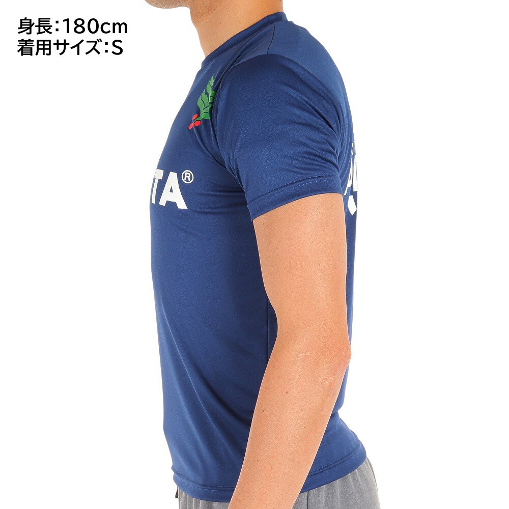 アスレタ（ATHLETA）（メンズ）サッカー フットサルウェア Tシャツ ロゴプラクティスシャツ XE-422 NVY