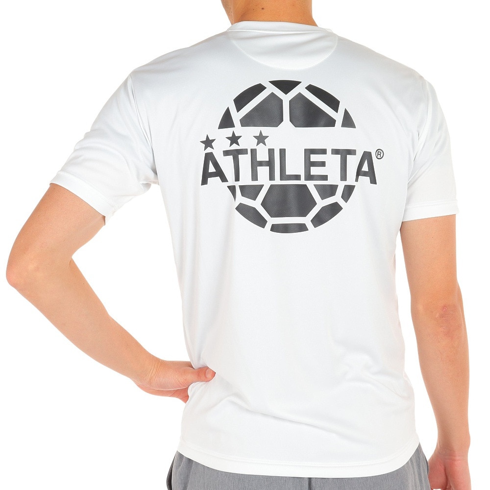 アスレタ（ATHLETA）（メンズ）サッカー フットサルウェア Tシャツ ロゴプラクティスシャツ XE-422 WHT