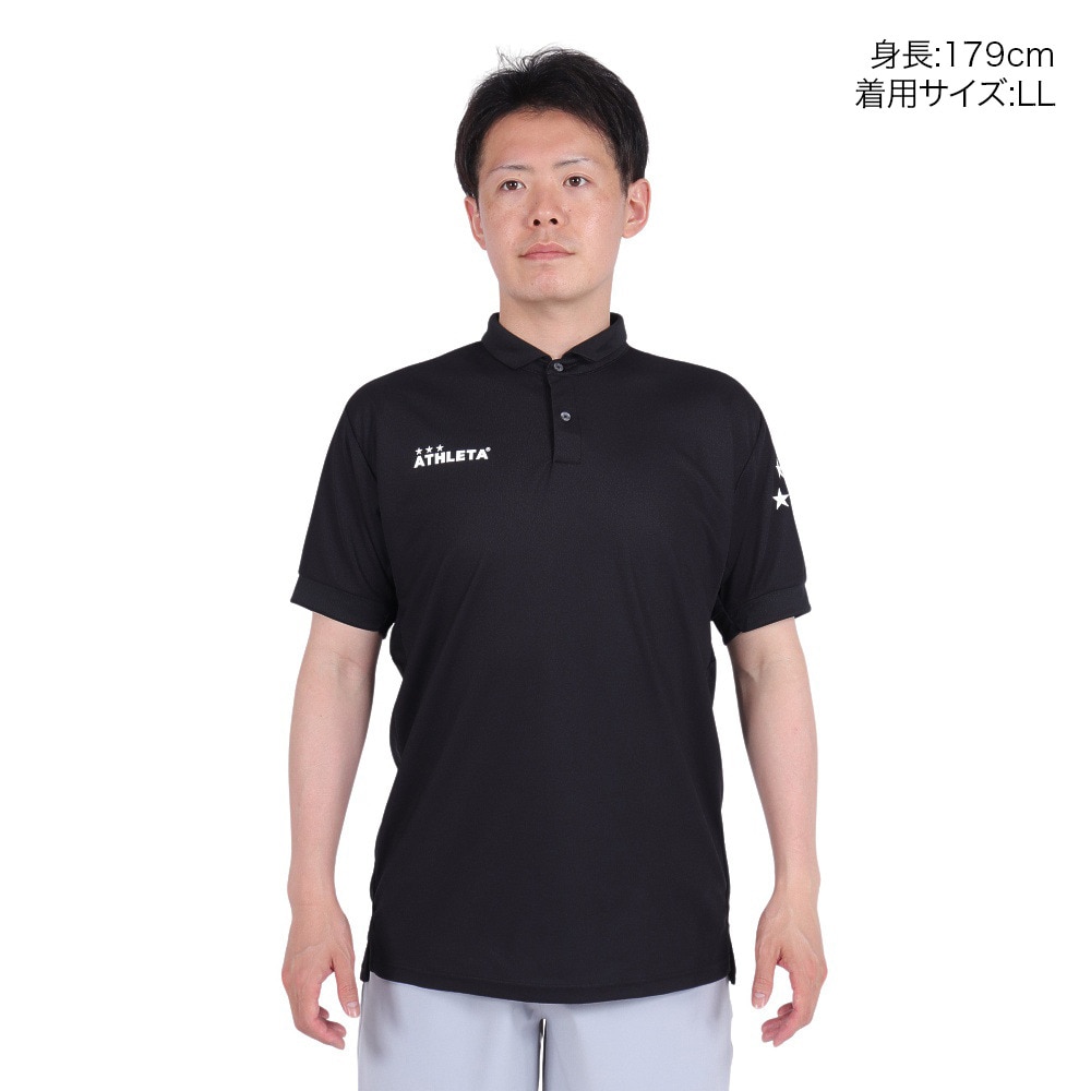 アスレタ（ATHLETA）（メンズ）サッカー フットサルウェア 半袖ポロシャツ 18017 BLK 速乾