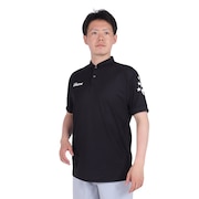 (メンズ)サッカー フットサルウェア 半袖ポロシャツ 18017 BLK 速乾