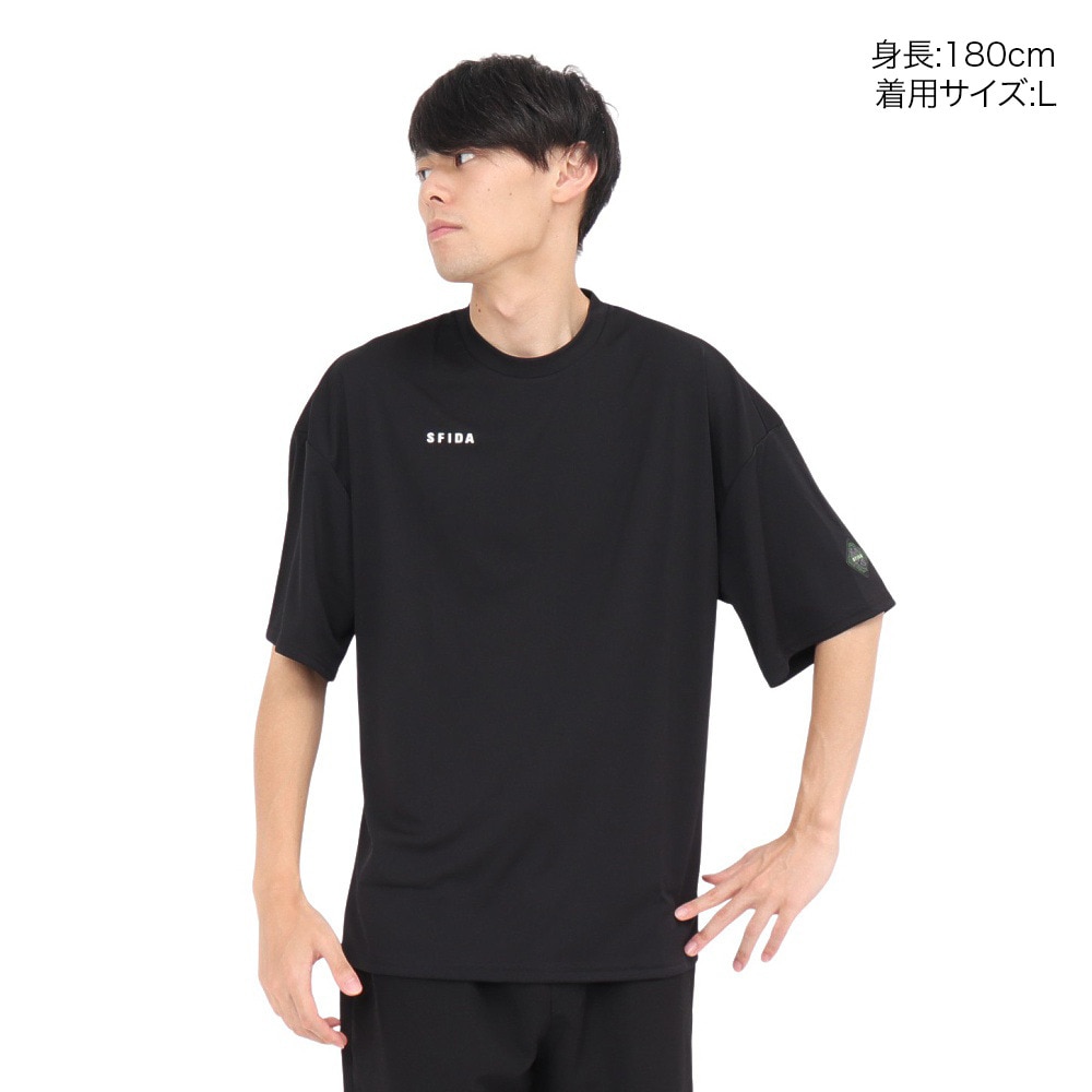スフィーダ（SFIDA）（メンズ）サッカー フットサルウェア SOFT DRY 半袖Tシャツ SA-24517 BLK