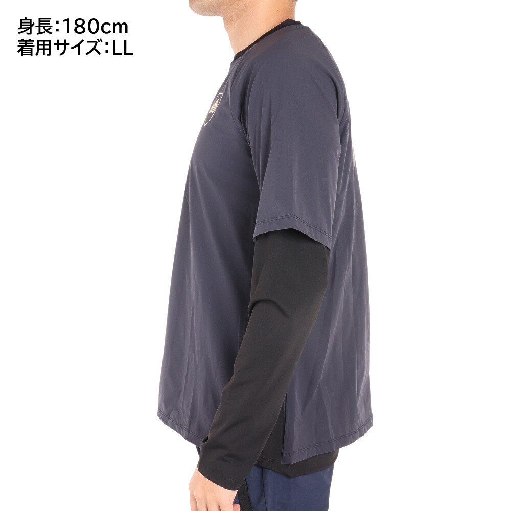 スフィーダ（SFIDA）（メンズ）サッカー フットサルウェア Noiser Thermotectハイブリッドトレーニングトップ SA-21512 GRY