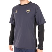 サッカー フットサルウェア Noiser Thermotectハイブリッドトレーニングトップ SA-21512 GRY