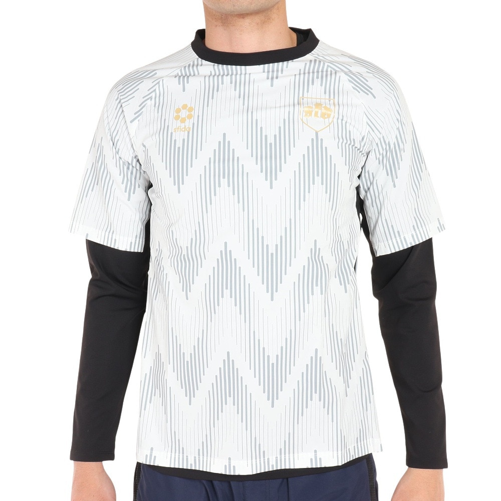 スフィーダ（SFIDA）（メンズ）サッカー フットサルウェア Noiser Thermotectハイブリッドトレーニングトップ SA-21512 WHT