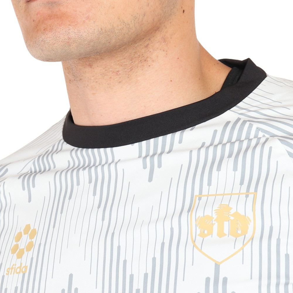 スフィーダ（SFIDA）（メンズ）サッカー フットサルウェア Noiser Thermotectハイブリッドトレーニングトップ SA-21512 WHT